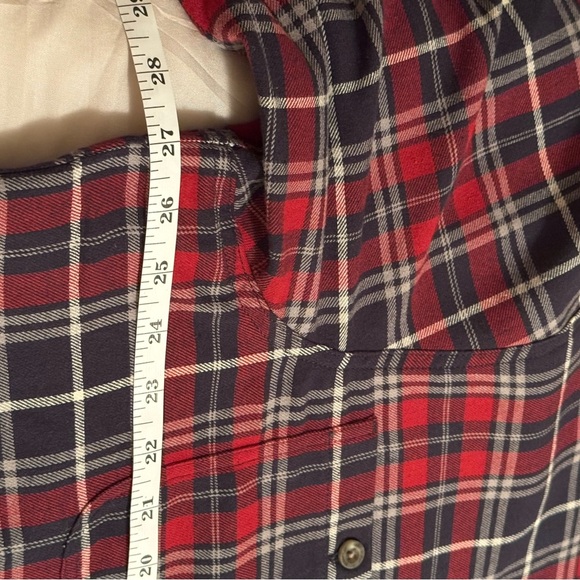 RedHead Men's Casual Plaid Shirt - Red and Navy 100% cotton - Picture 7 of 8